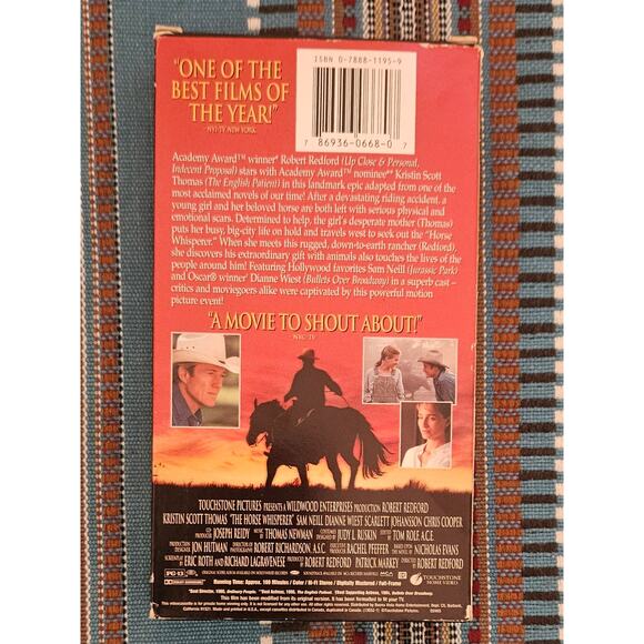 The Horse Whisperer (VHS, Movie, 1998) Redford Video Tape Untested - Picture 2 of 3